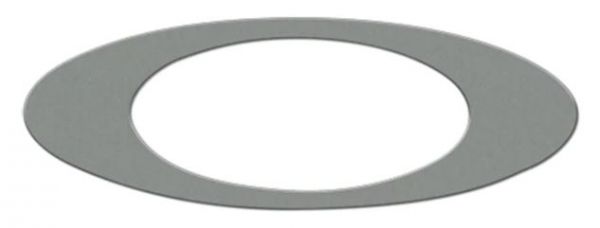 OAKLEY TDC-Aufkleber: Icon small (14x4,7cm), silber