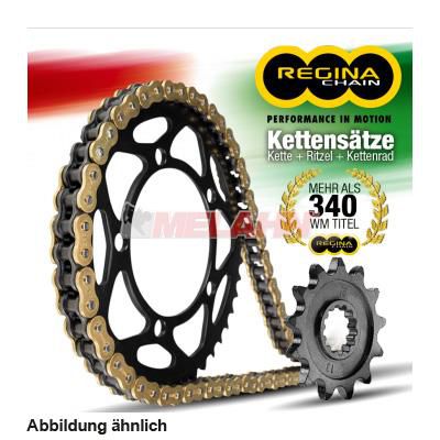 REGINA Kettensatz/Kettenkit O-Ring DRZ 400 S 1996-2009, 15/44 Zähne, 112 Glieder