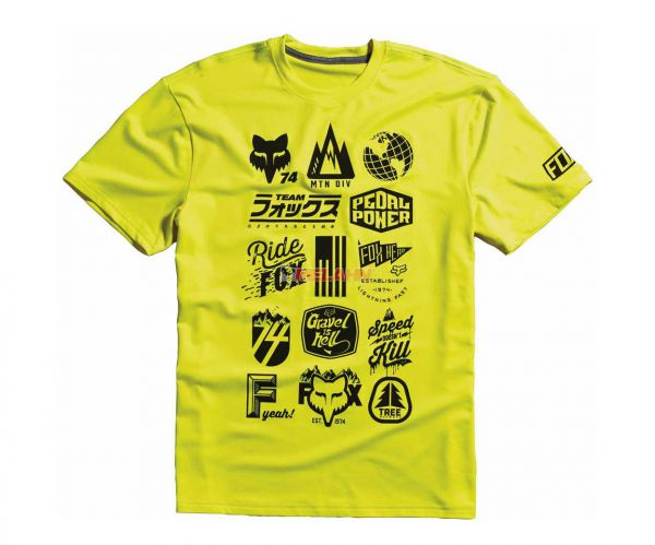 FOX Tech T-Shirt: neon-gelb