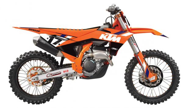 FACTORY EFFEX Tankdekor EVO 20 für KTM 85 SX 2018-2024, orange/weiß