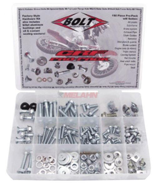 BOLT Schraubenset Pro Pack europäische Modelle 98-, 180-teilig