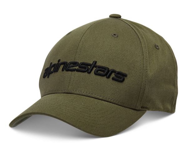 ALPINESTARS Cap: Linear Hat, oliv/schwarz