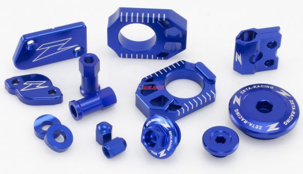 ZETA Aluminium-Frästeile-Kit für HUSABERG/HUSQVARNA 13-16, blau