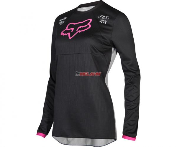 FOX Girls Jersey: 180 Mata, schwarz/pink