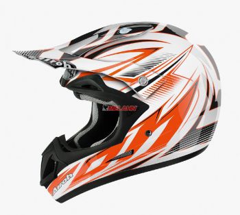 AIROH Helm: Jumper Sting, weiß/orange AIROH Helm: Jumper Sting, weiß/orange