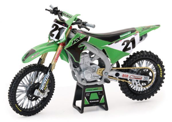 NEW RAY Mini Modell KX 450 F 2023 J.Anderson #21, 1:12