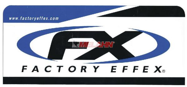 FACTORY EFFEX Aufkleber: Big Logo, 24x9,5cm, blau