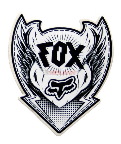 FOX Aufkleber: Division, 8x10cm, schwarz