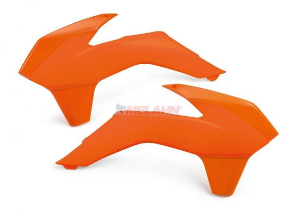 KTM Spoiler (Paar) ohne Dekor, zweifarbig, SX/SMR 13-15 / EXC 14-16, orange/orange