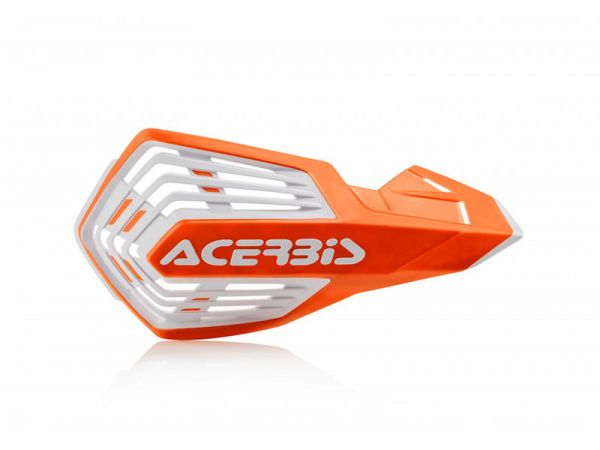 ACERBIS Handprotektor (Paar): X-Future, orange/weiß