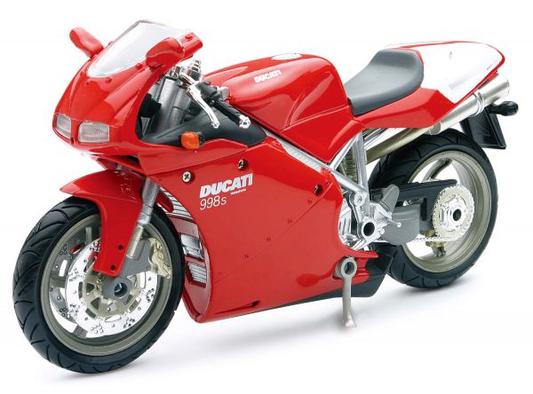 NEW RAY Mini Modell 1:12 Ducati 998 S, rot