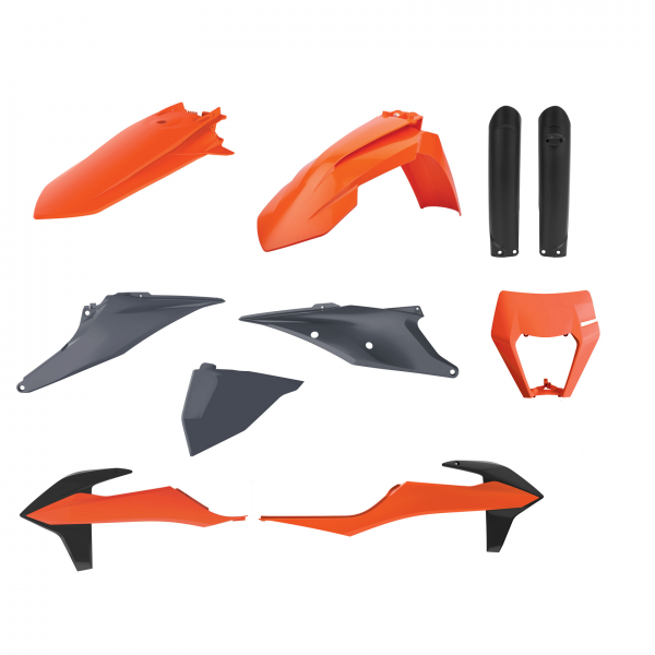 POLISPORT Plastik-Kit für KTM EXC 2020-2023 mit Lampenmaske, OEM 2021