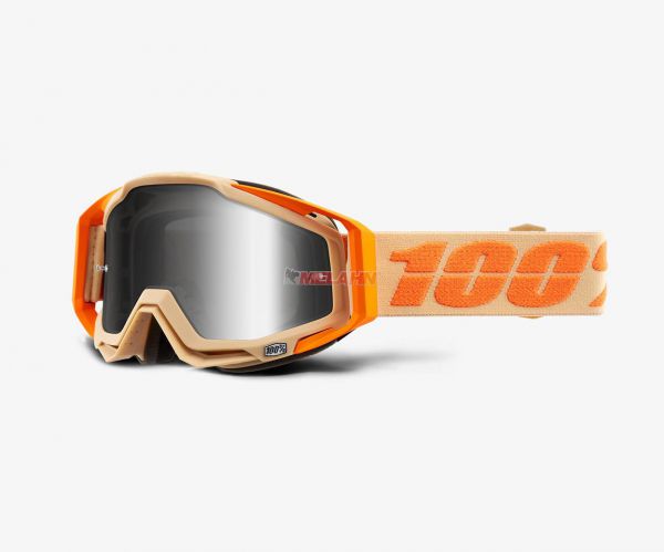100% Brille: Racecraft Sahara, orange silber verspiegelt