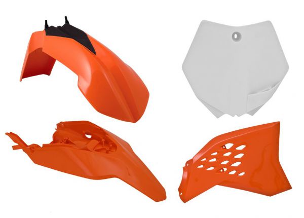 R-TECH Plastik-Kit für KTM 65 SX 12-15, 4-teilig, OEM 2013-2015