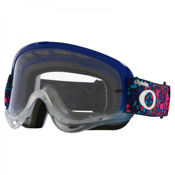 OAKLEY Brille: O-Frame Troy Lee Designs Tessel, blau/transparent, klares Glas