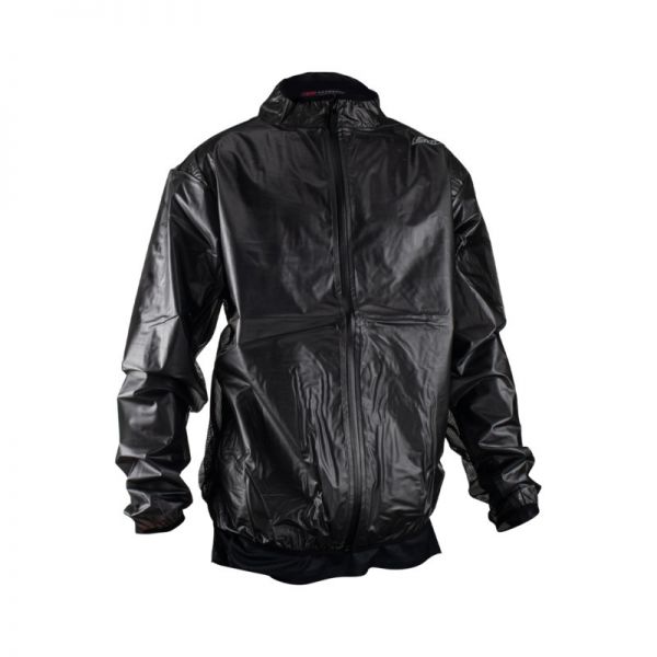 LEATT Regenjacke: Racecover, klar/schwarz