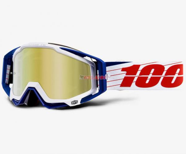 100% Brille: Racecraft Bilal/White, weiß/rot