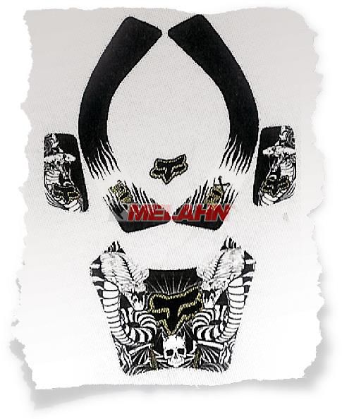 FOX I.D.-Aufkleber Kit: Airframe, schwarz