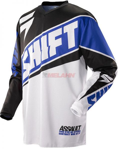 SHIFT Hemd: Assault Race, blau/weiß