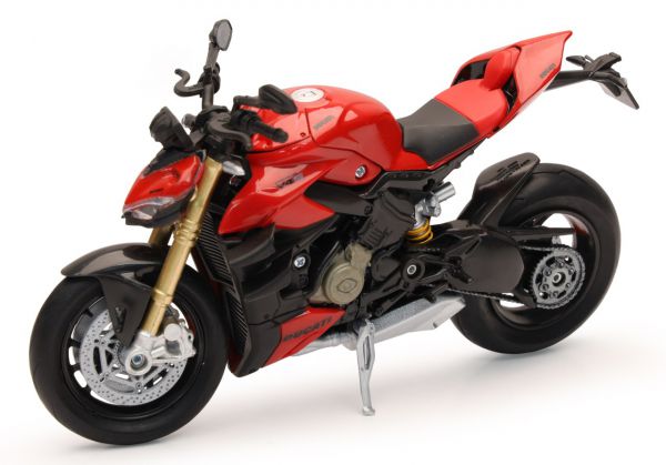 NEW RAY Mini Modell 1:12 Ducati Super Naked V4S, rot