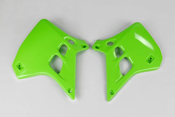 UFO Spoiler (Paar) Kühlerverkleidung für KAWASAKI KX 125 1990-1991, grün