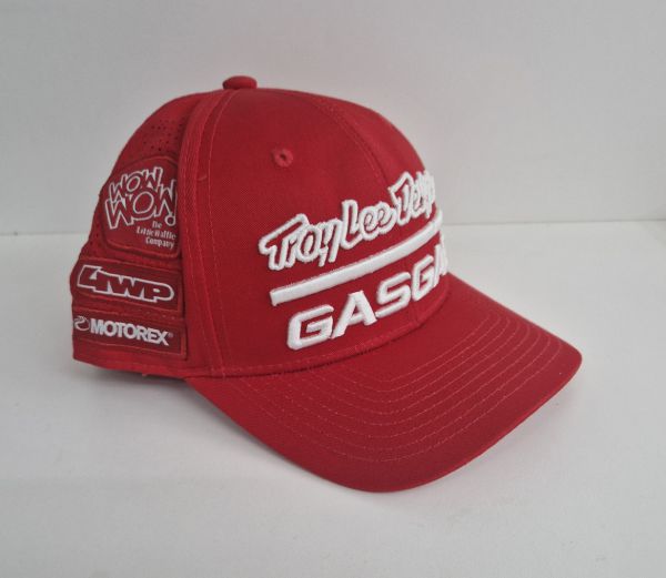 TROY LEE DESIGNS Snapback Cap: GasGas Team Curved, rot