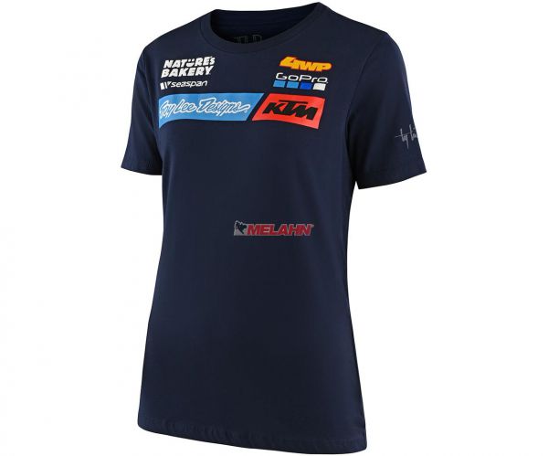 TROY LEE DESIGNS Girls T-Shirt: KTM Team, navy