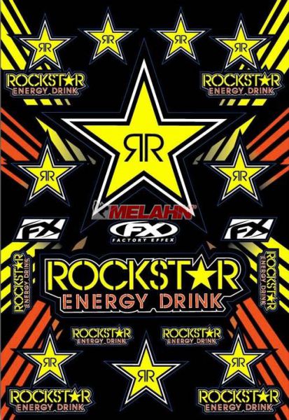 FACTORY EFFEX Aufkleberkit Rockstar: Energy, gelb