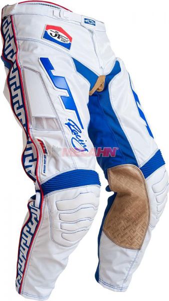 JT-RACING Hose: Classic, weiß/blau