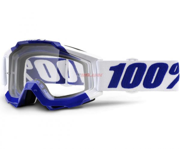 100% Accuri Calgary Goggle Motocross MTB MX Enduro Cross Brille, weiß/blau