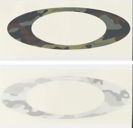 OAKLEY TDC-Aufkleber-Kit: Icon Camo largel (23x8cm), 2-teilig