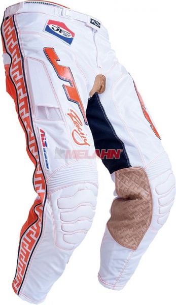 JT-RACING Hose: Classic, weiß/orange