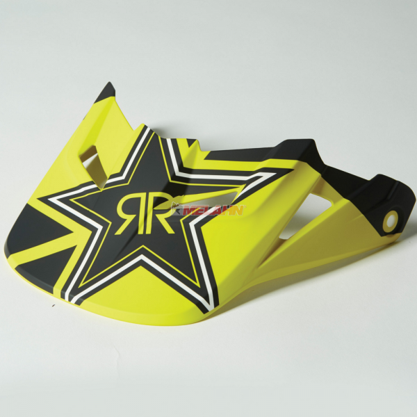 FOX Helmschirm: V1 Visor (2014) Rockstar, schwarz/gelb