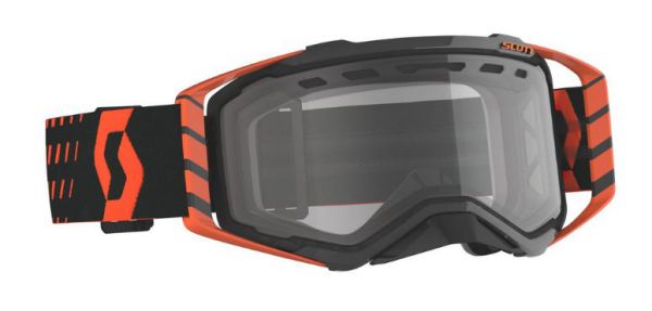SCOTT Prospect MX Brille Motocross Enduro Goggles Crossbrille schwarz-orange klares Glas