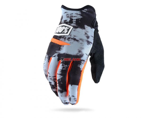 100% Handschuh: Ridecamp, grau/orange/schwarz