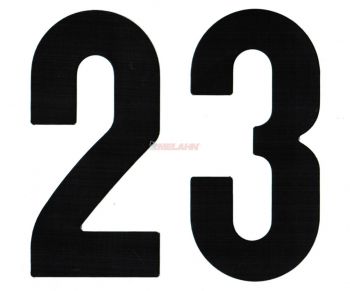 ZAP Enduro-Zahlen 15cm einzeln, schwarz ZAP Enduro-Zahlen 15cm einzeln, schwarz