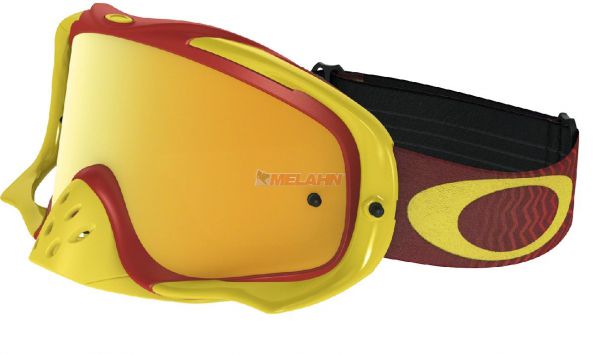 OAKLEY Brille: Crowbar Shockwave, rot/gelb 24k