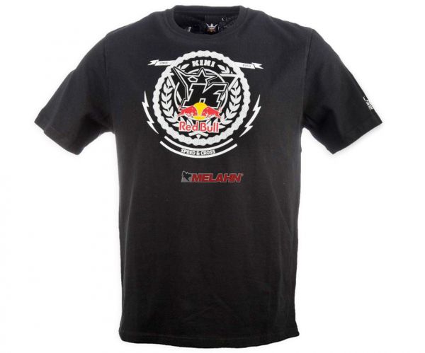 KINI-Red Bull T-Shirt: Crest, schwarz