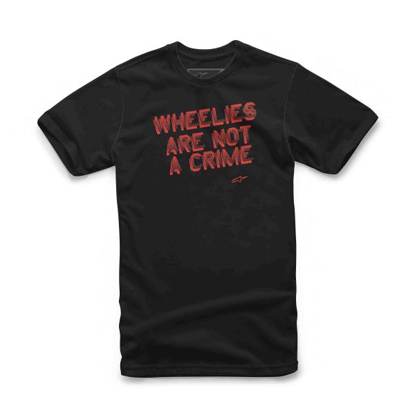 ALPINESTARS T-Shirt: Wheelies, schwarz