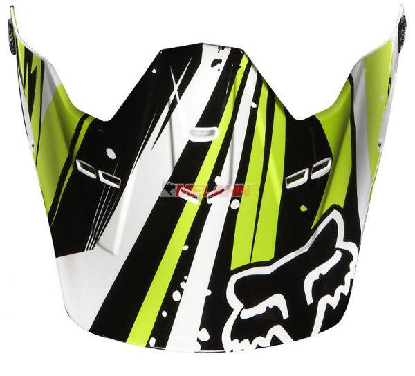 FOX Helmschirm: Visor V1 Undertow, grün