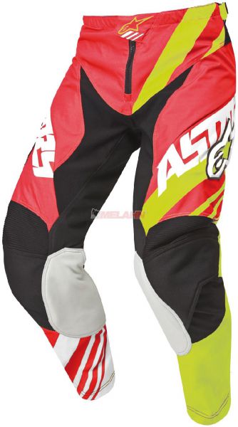 ALPINESTARS Hose: Racer, rot/neon-gelb