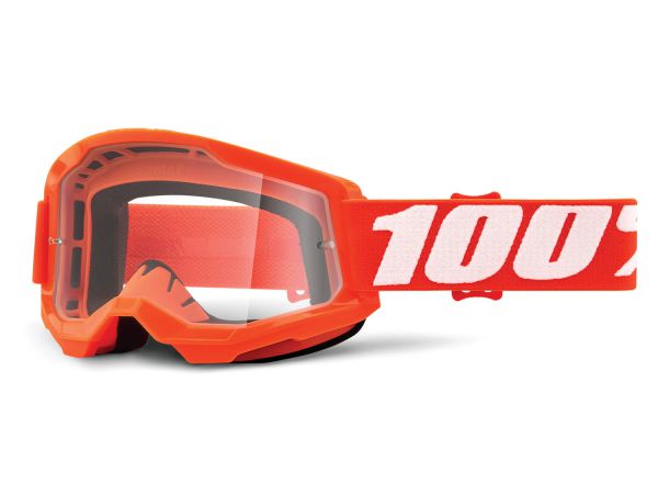 100% Brille: Strata 2 orange, klares Glas