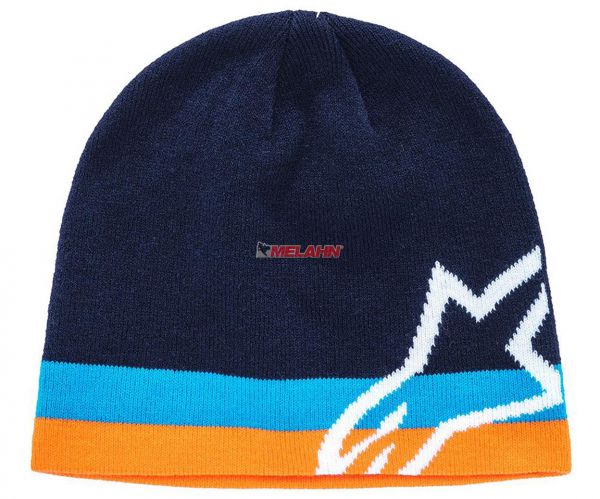 ALPINESTARS Beanie: Corp Speedster, navy/orange/weiß