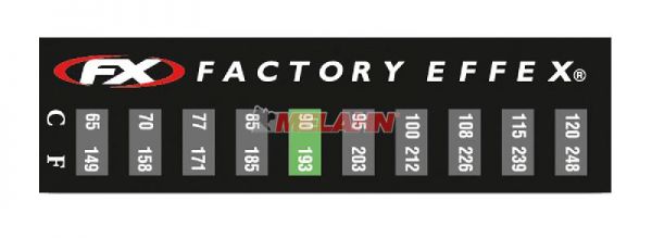 FACTORY EFFEX Temperatur-Aufkleber (3 Stück)