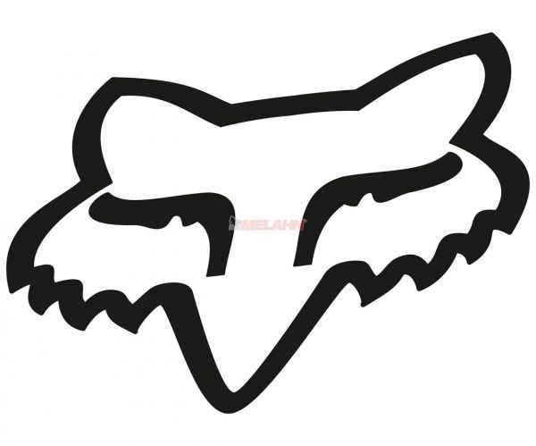 FOX TDC-Aufkleber: Head 46 cm, schwarz