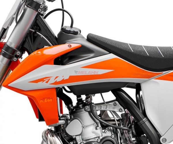 KTM Spoiler (Paar) mit Dekor SX 2020, orange/weiß
