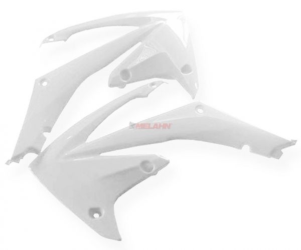 POLISPORT Spoiler (Paar) Kühlerverkleidung, CRF 450 , weiß