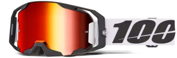 100% Brille: ARMatic Caldwell, schwarz/weiß rot verspiegelt