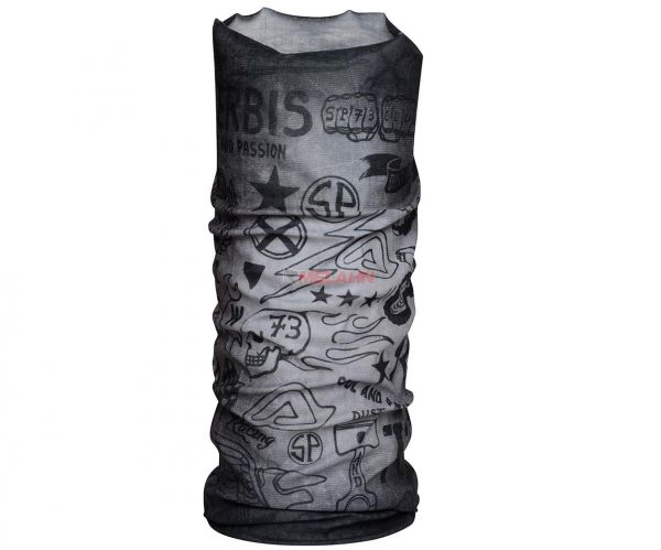 ACERBIS Schal: Allrounder Neck Warmer STREET SP Clup, schwarz/grau