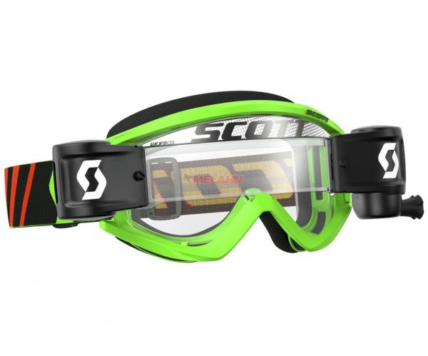 SCOTT Brille: Recoil Xi WORKS-Film-System (30mm), schwarz/neon grün